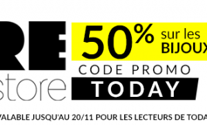 REStore Design, boutique  « slow design et upcycling » de la rue En Neuvice offre -50% aux lecteurs de Today in Liège (code promo Today) jusqu’au 20/11 sur les bijoux